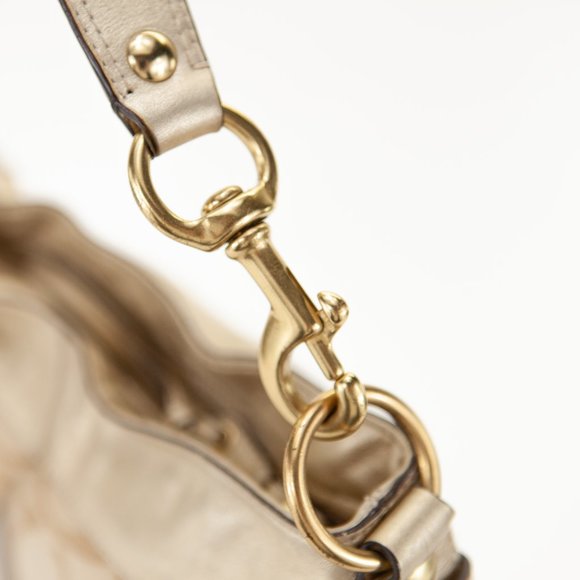 COACH Zoe Canvas Signature C Buckle Hobo Shoulder Handbag - H0868-12657 - Picture 12 of 16